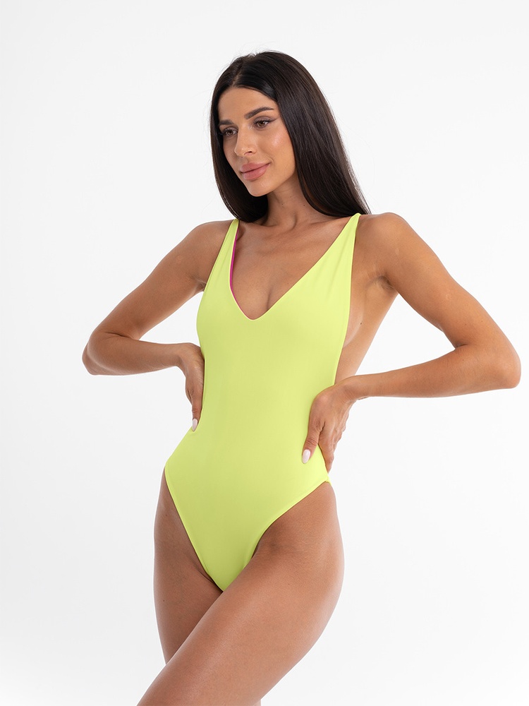 Купальник Малібу Твікс Фуксія-Лимон купити Киев Одесса