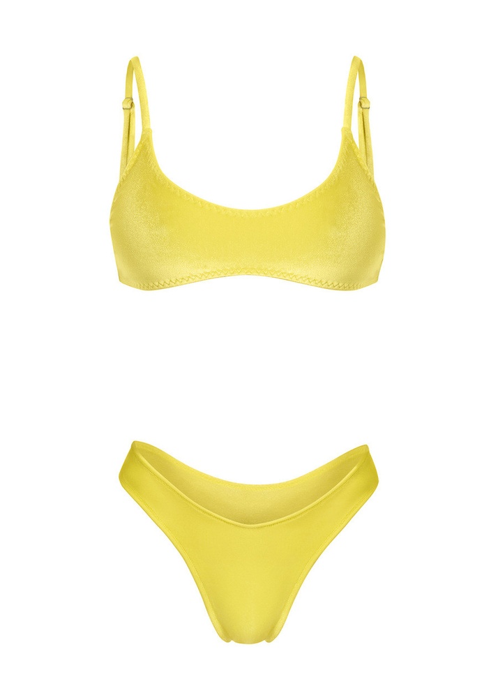 Купальник Плавки Кіра Вельвет Лимонні купити Киев Одесса